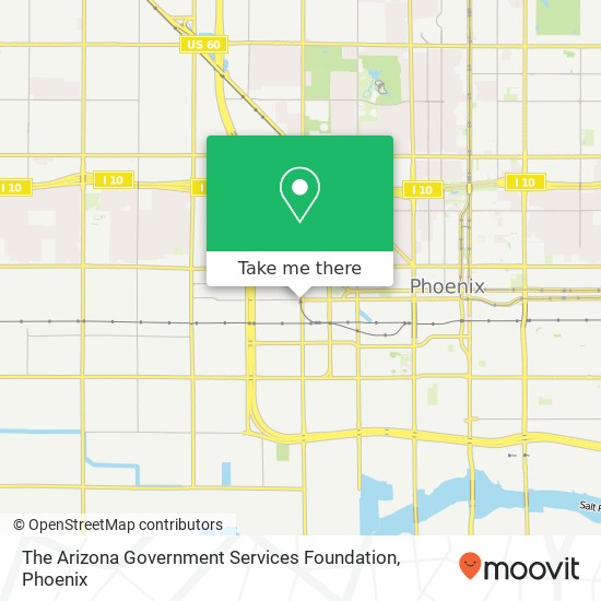 The Arizona Government Services Foundation map