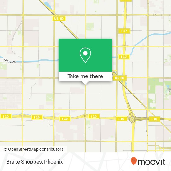 Mapa de Brake Shoppes