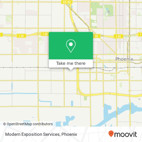 Modern Exposition Services map