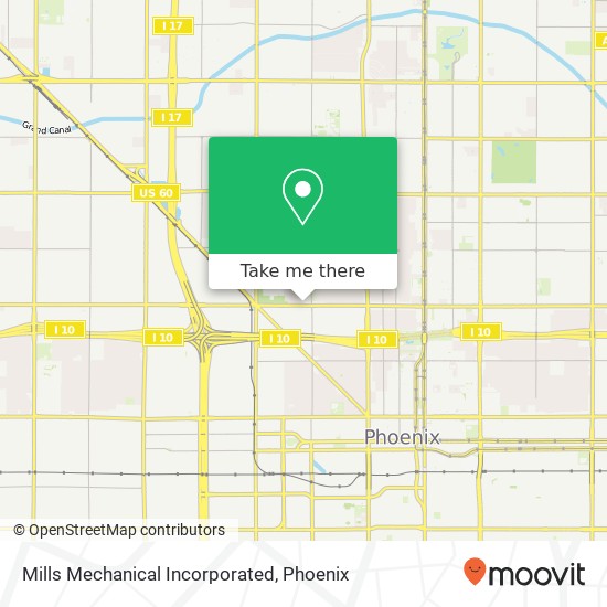 Mapa de Mills Mechanical Incorporated