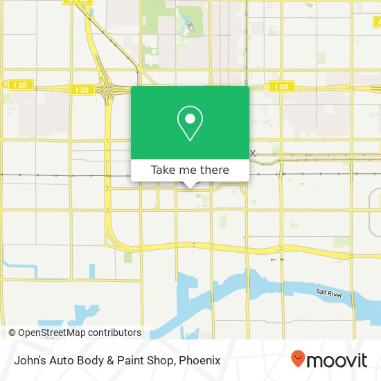 Mapa de John's Auto Body & Paint Shop