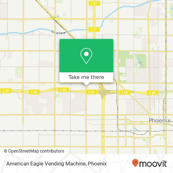 American Eagle Vending Machine map