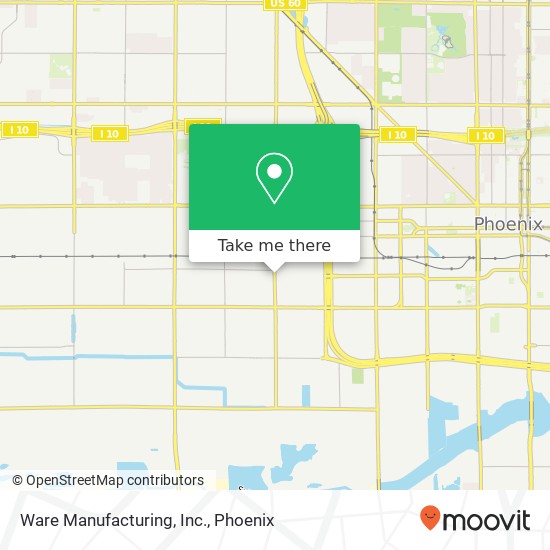 Ware Manufacturing, Inc. map