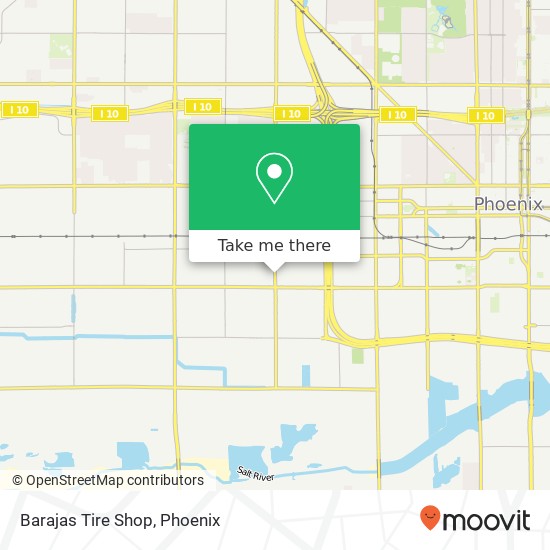 Barajas Tire Shop map