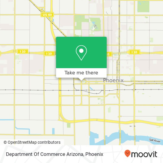 Department Of Commerce Arizona map