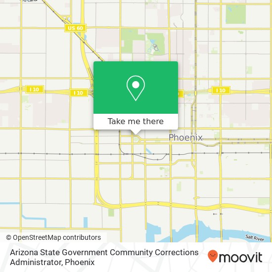 Arizona State Government Community Corrections Administrator map