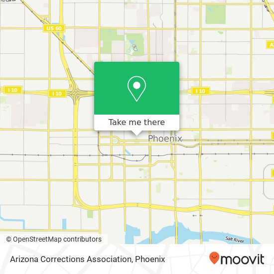 Arizona Corrections Association map