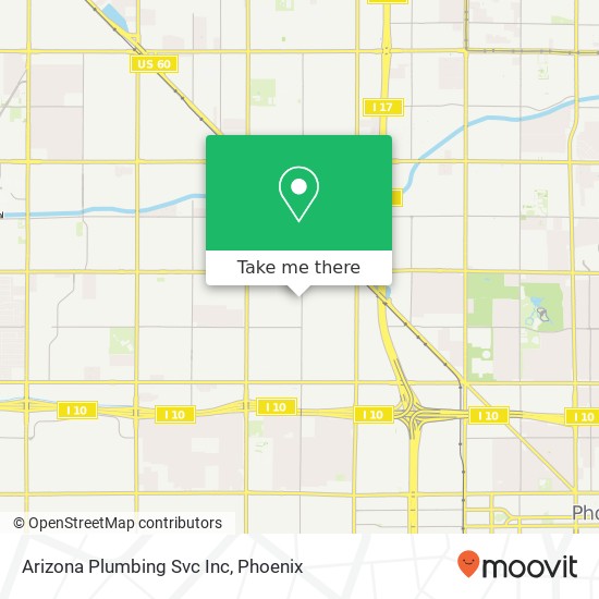 Mapa de Arizona Plumbing Svc Inc