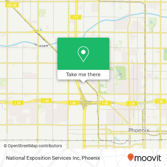 National Exposition Services Inc map