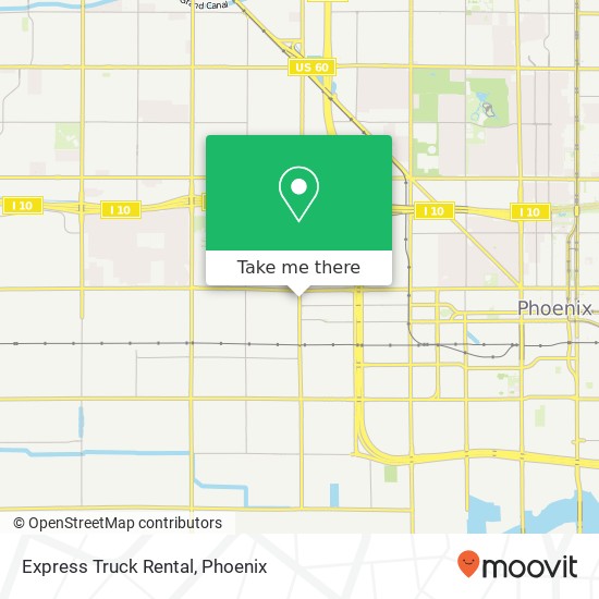 Mapa de Express Truck Rental
