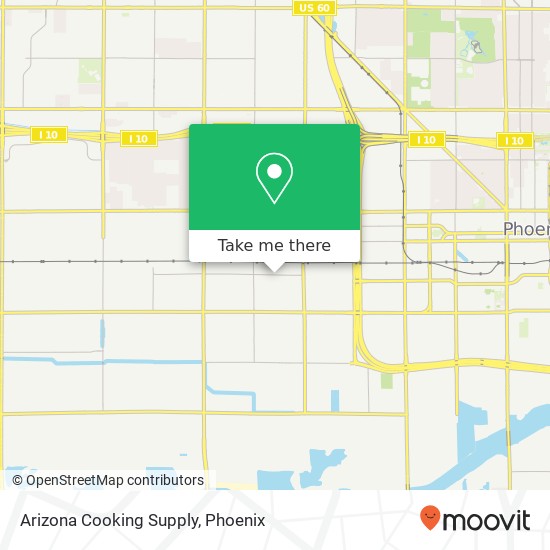 Arizona Cooking Supply map