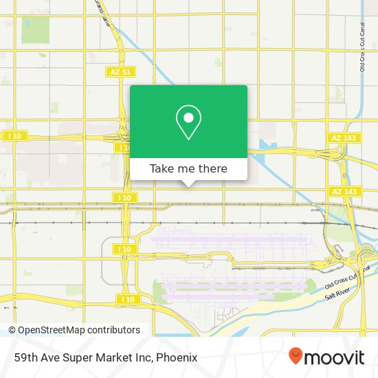 Mapa de 59th Ave Super Market Inc