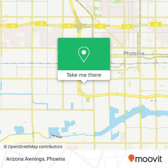 Mapa de Arizona Awnings
