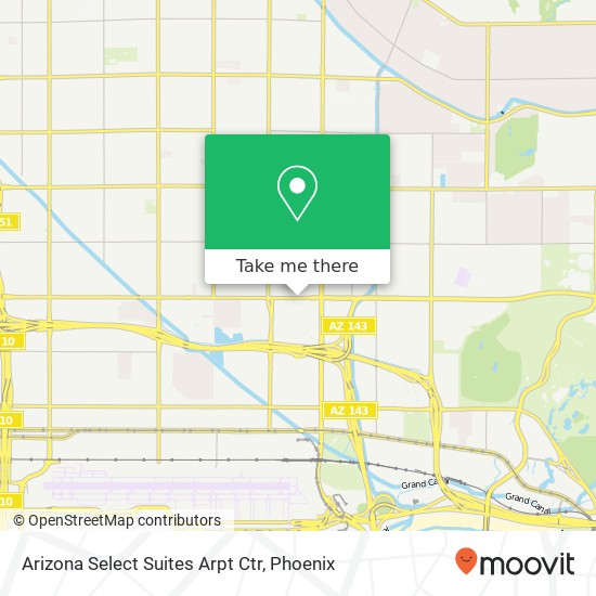 Arizona Select Suites Arpt Ctr map