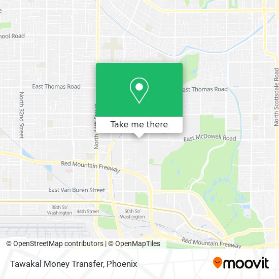 Mapa de Tawakal Money Transfer