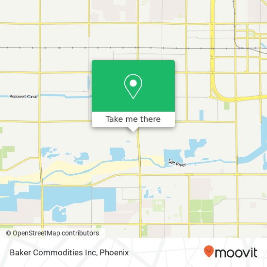 Baker Commodities Inc map