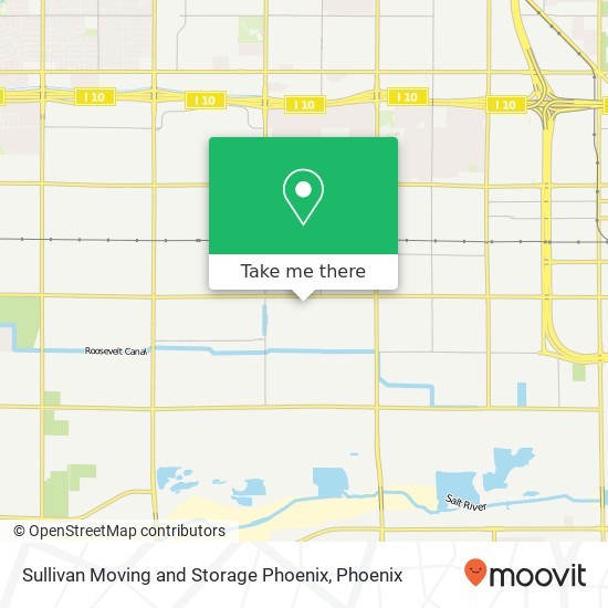 Mapa de Sullivan Moving and Storage Phoenix