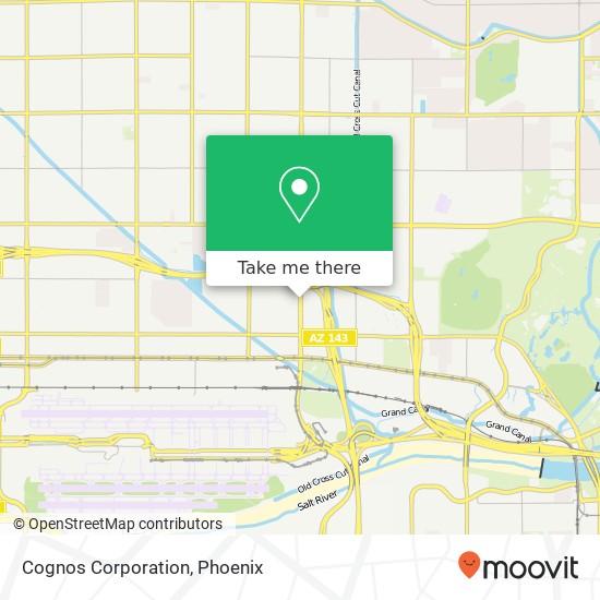 Mapa de Cognos Corporation