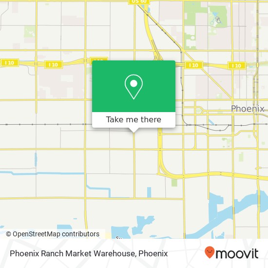 Phoenix Ranch Market Warehouse map