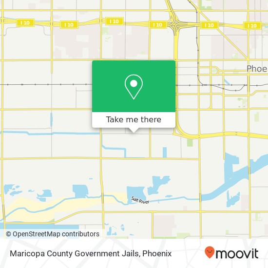 Mapa de Maricopa County Government Jails