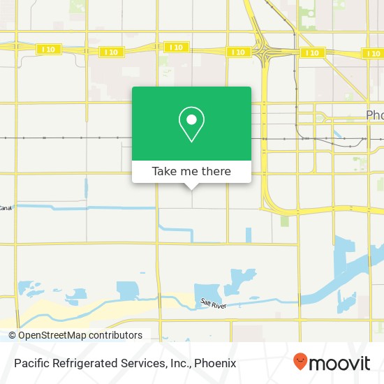 Pacific Refrigerated Services, Inc. map