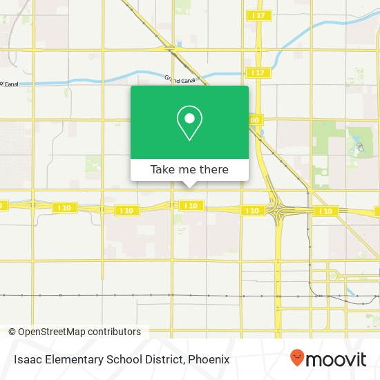 Mapa de Isaac Elementary School District