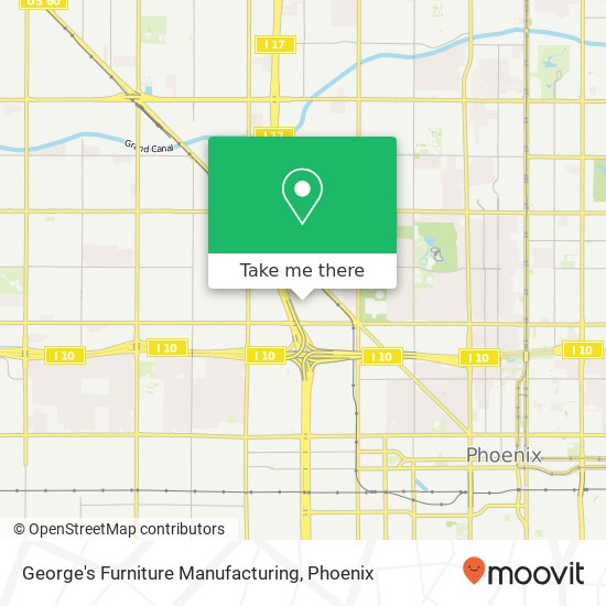 George's Furniture Manufacturing map