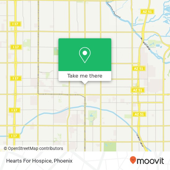 Mapa de Hearts For Hospice