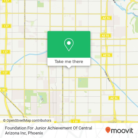 Foundation For Junior Achievement Of Central Arizona Inc map