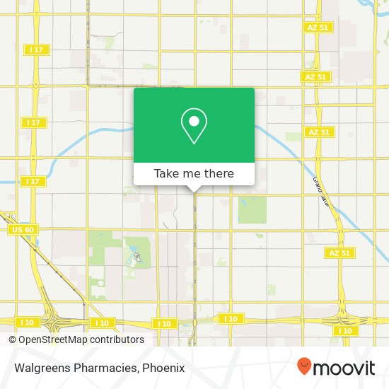 Walgreens Pharmacies map