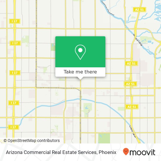 Mapa de Arizona Commercial Real Estate Services