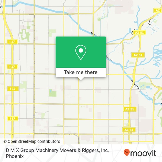 Mapa de D M X Group Machinery Movers & Riggers, Inc