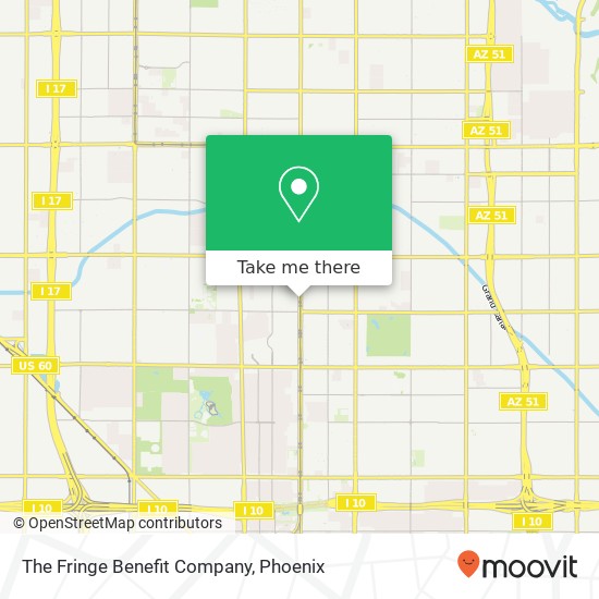 The Fringe Benefit Company map