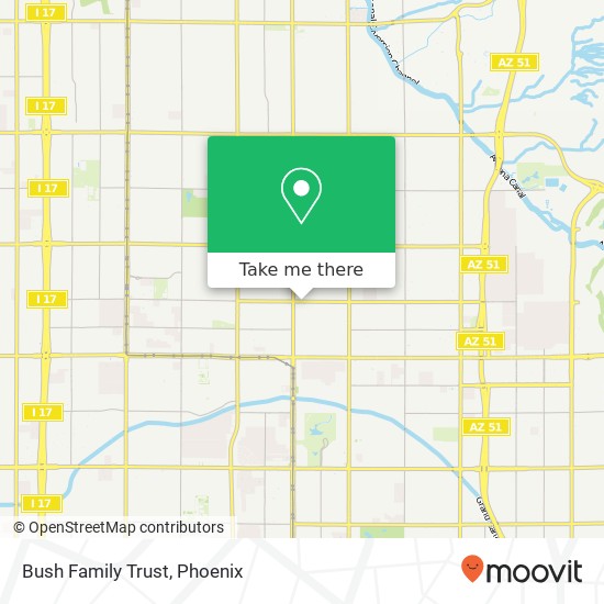 Bush Family Trust map