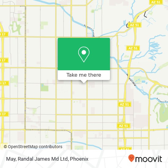 Mapa de May, Randal James Md Ltd