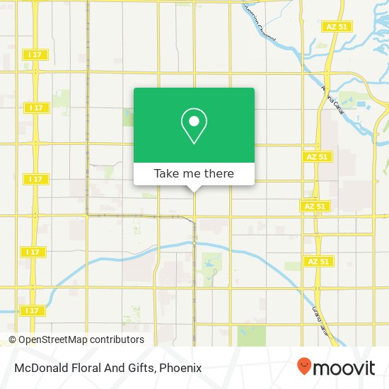 Mapa de McDonald Floral And Gifts