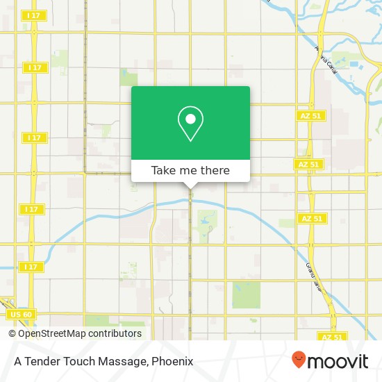 A Tender Touch Massage map