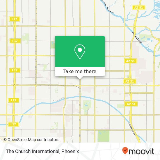 Mapa de The Church International
