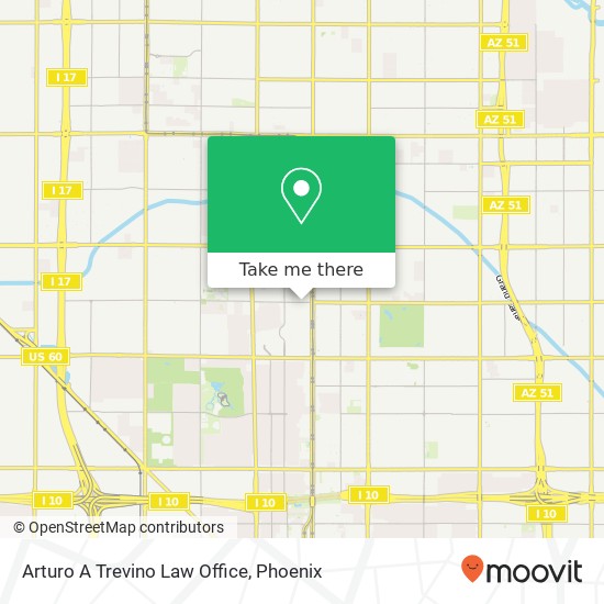 Arturo A Trevino Law Office map