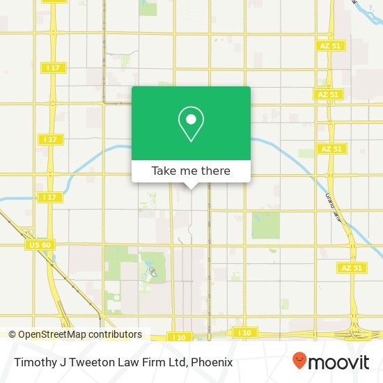 Timothy J Tweeton Law Firm Ltd map