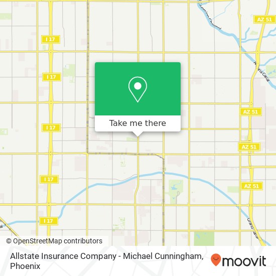 Mapa de Allstate Insurance Company - Michael Cunningham