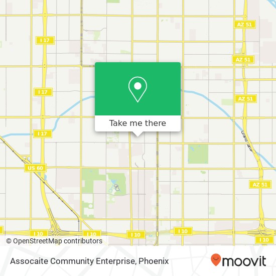 Assocaite Community Enterprise map