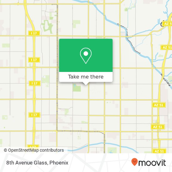 8th Avenue Glass map