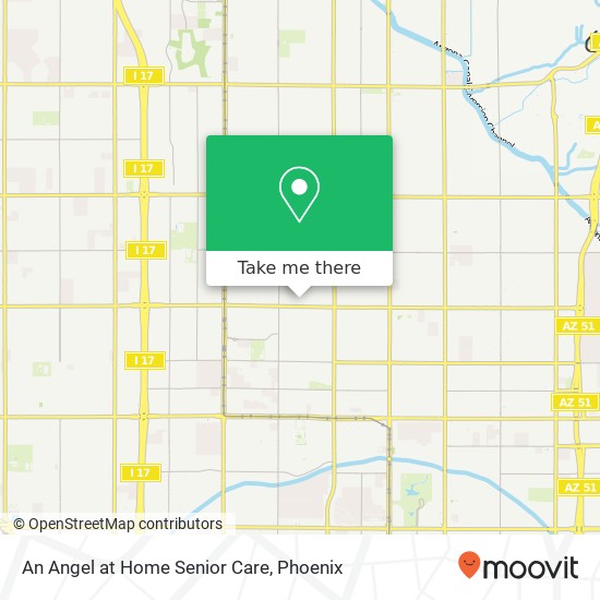An Angel at Home Senior Care map