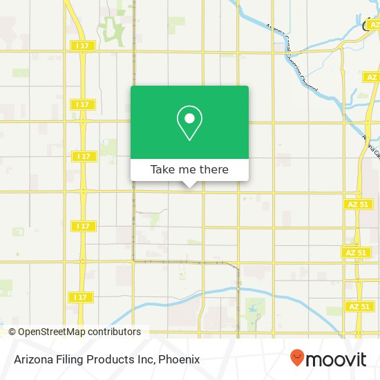 Arizona Filing Products Inc map