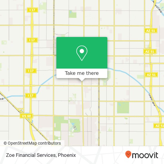 Mapa de Zoe Financial Services