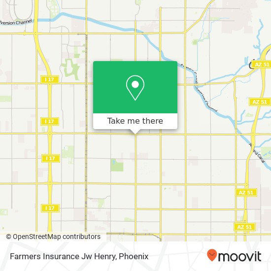 Farmers Insurance Jw Henry map