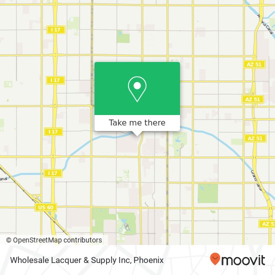 Wholesale Lacquer & Supply Inc map
