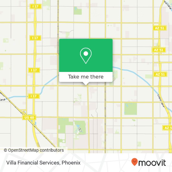 Villa Financial Services map