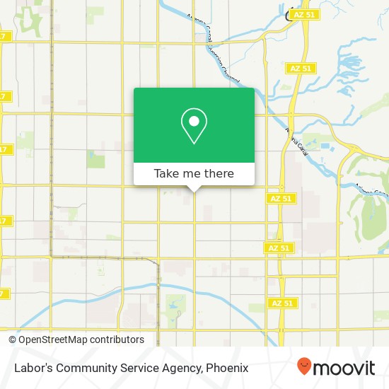 Labor's Community Service Agency map